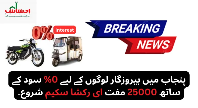 E Rickshaws Scheme for Punjab People